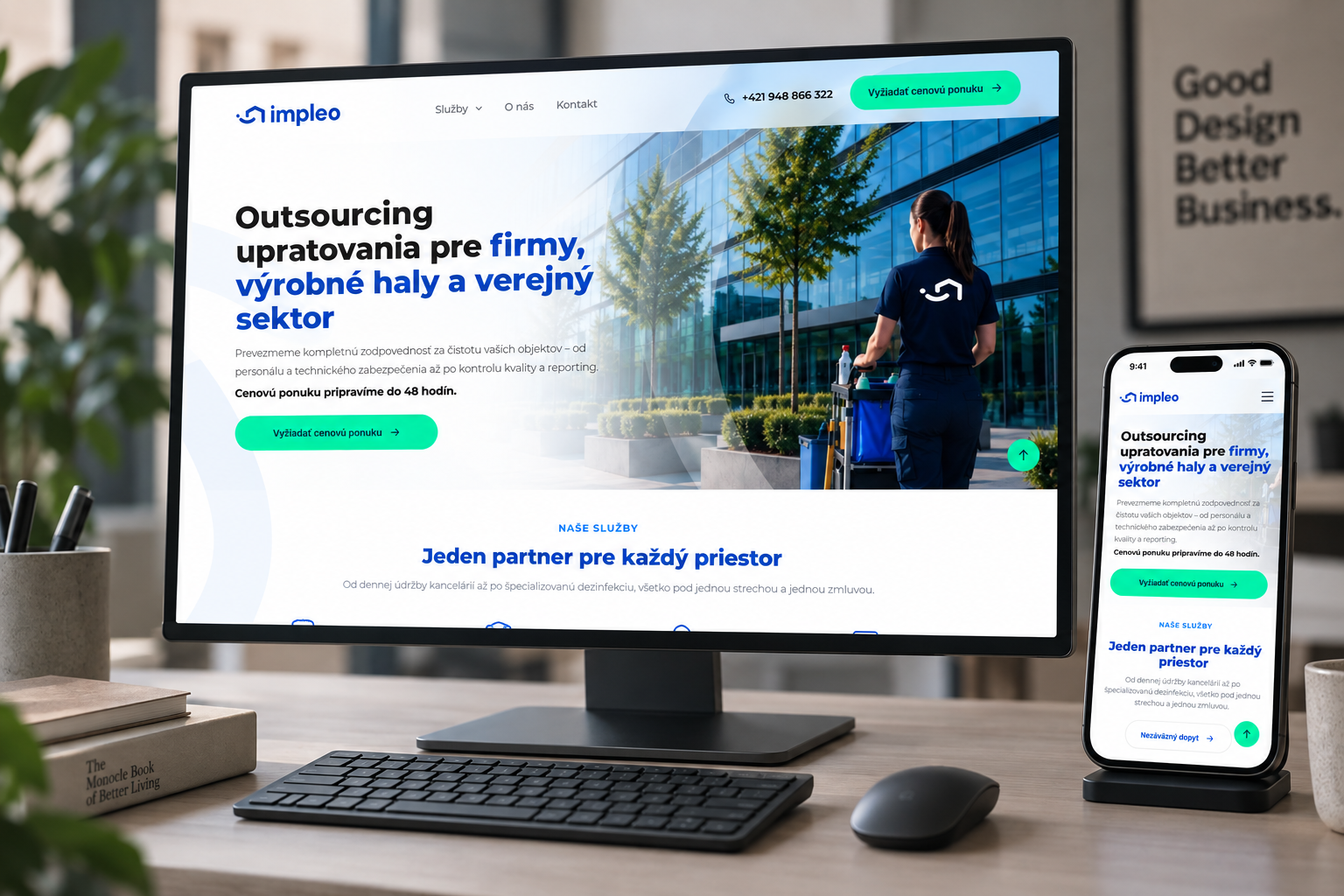 Website for Impleo.sk
