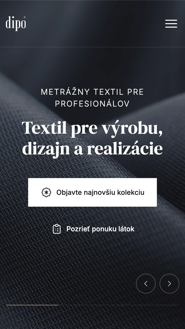 dipo.sk — iPhone SE · 375 × 667