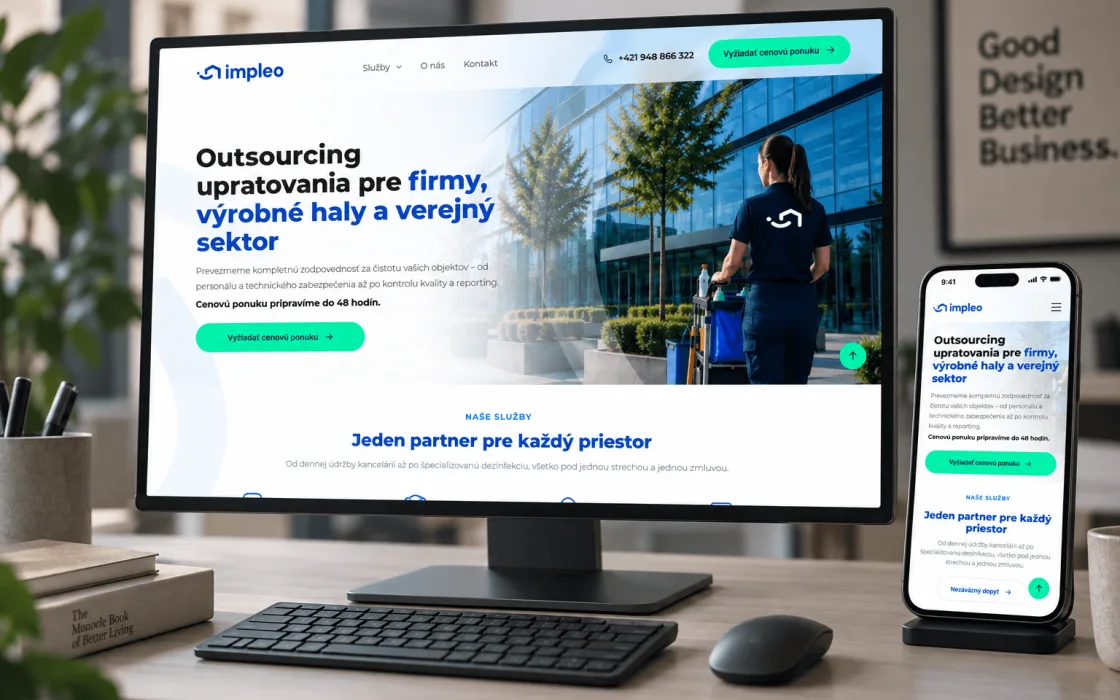 Website for Impleo.sk