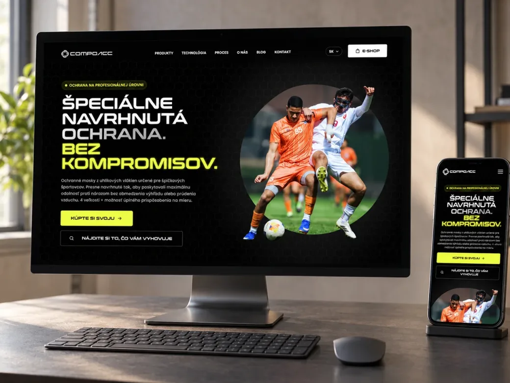 Redizajn webovej stránky pre Compoacc