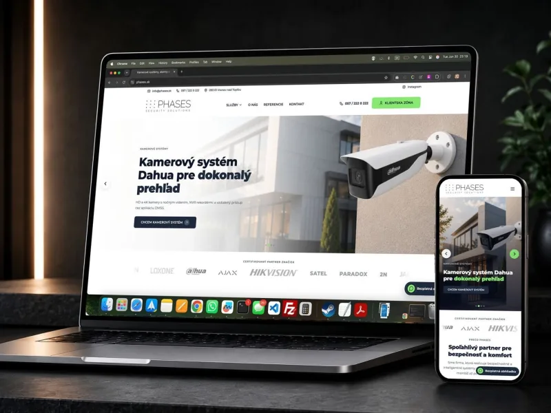 Website für Phases Security