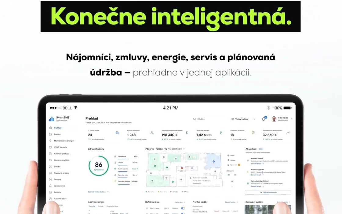 Aplikácia na správu budov – SmartBMS